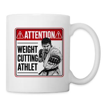 Attention weight cutting athlet - Tasse - Weiß - Rechts