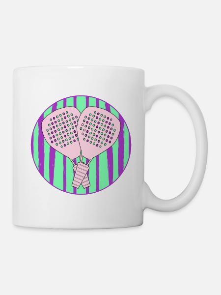 Padel-Paar - Tasse - Weiß