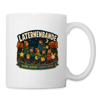 Laternenbande – Kleine Lichter große Freude - Tasse - Weiß - Rechts