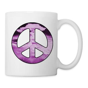 peace_pink - Tasse - Weiß - Rechts