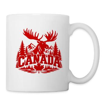 Canada Moose Crest - Tasse - Weiß - Rechts