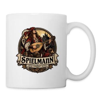 Spielmann – Musik verbindet Zeiten - Tasse - Weiß - Rechts