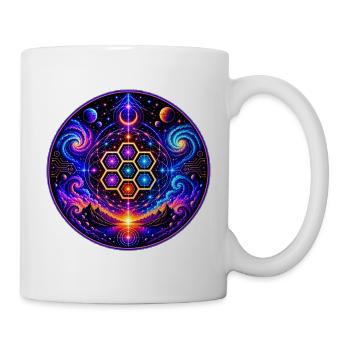 Sacred Geometrie - Tasse - Weiß - Rechts