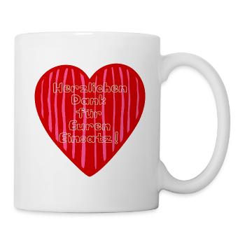 Dankeschöngeschenke Vielen Dank - Tasse - Weiß - Rechts