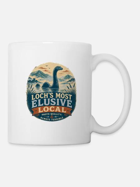 Loch Ness Most Elusive Local - Nessie Monster - Tasse - Weiß