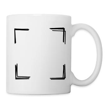 Rahmenecken handgezeichnet - Tasse - Weiß - Rechts