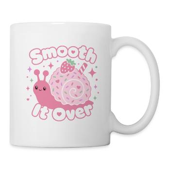 Glätten Sie es über Kawaii-Dessertschnecke - Tasse - Weiß - Rechts