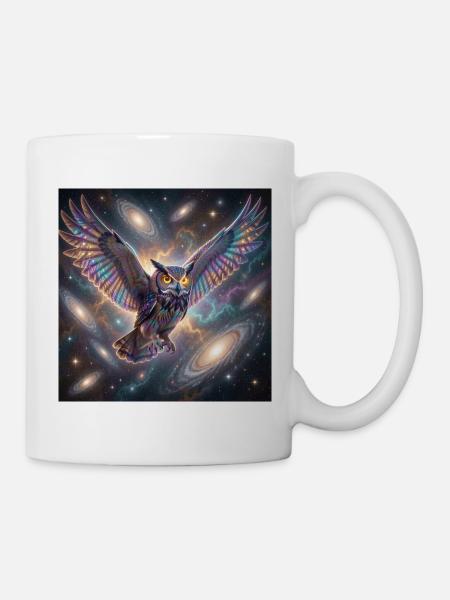 space_owl - Tasse - Weiß