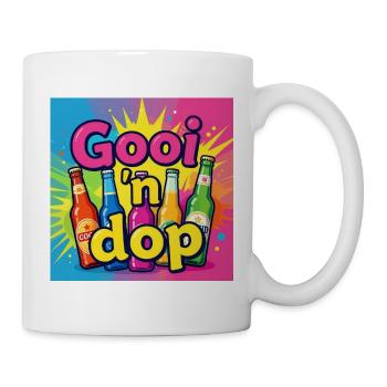 Gooi 'n Dop! - Tasse - Weiß - Rechts
