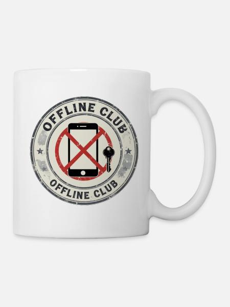 Offline Club Analog Escape - Tasse - Weiß