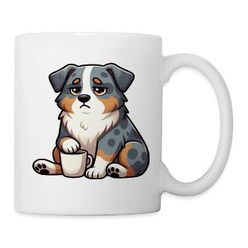 Australian Shepherd Aussie Aussiebesitzer Aussies - Tasse - Weiß - Rechts