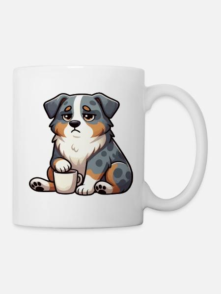 Australian Shepherd Aussie Aussiebesitzer Aussies - Tasse - Weiß