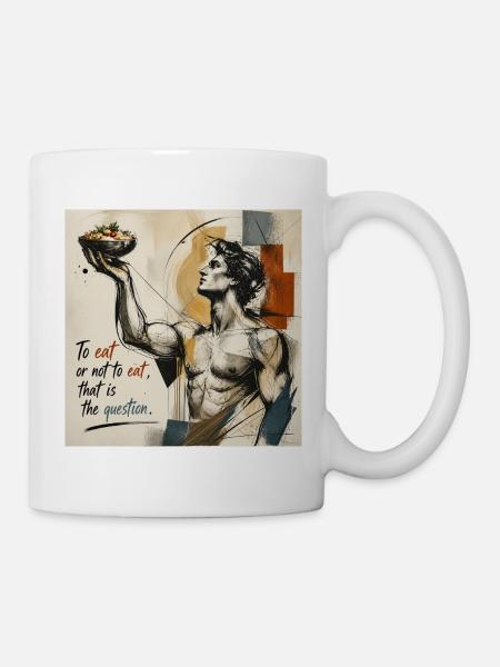 To-eat-or-not-to-eat - Tasse - Weiß