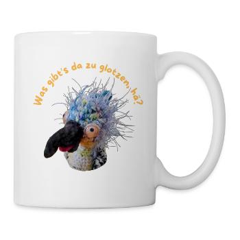 Kultvogel Krallo Kreisch™: Was gibt's zu glotzen? - Tasse - Weiß - Rechts