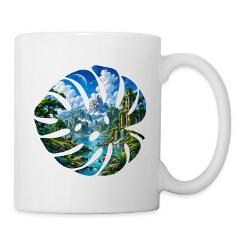 Dschungelruinen am Kristallfluss - Tasse - Weiß - Rechts