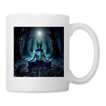 Mondlichtwald Meditierender Dämonengeist - Tasse - Weiß - Rechts