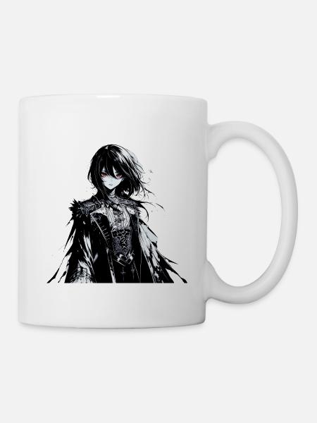 Gothic Manga Schattenheldin - Tasse - Weiß