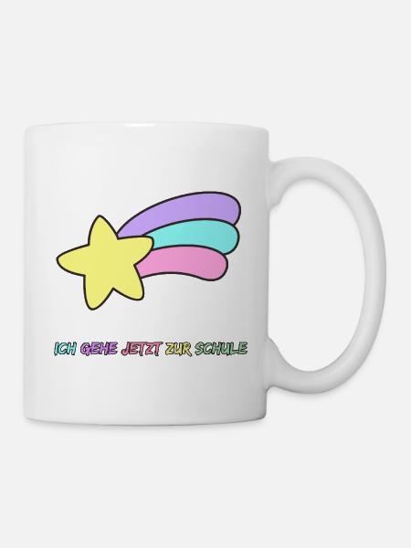 STERNSCHNUPPE SCHULKIND, EINSCHULUNG, GRUNDSCHULE - Tasse - Weiß