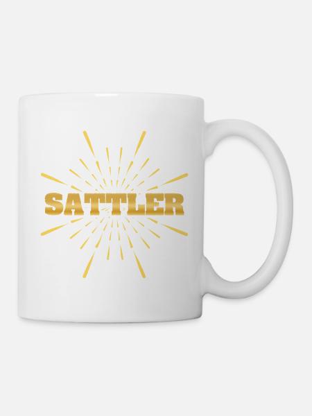 Beruf Sattler - Tasse - Weiß