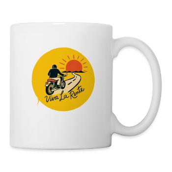 Viva La Rente!  Motorrad - Tasse - Weiß - Rechts