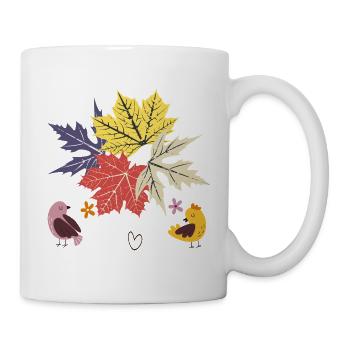 Herbstblätter  - Tasse - Weiß - Rechts