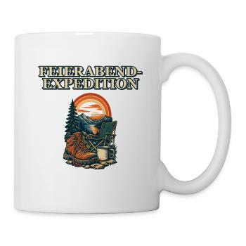 Feierabend-Expedition - Tasse - Weiß - Rechts