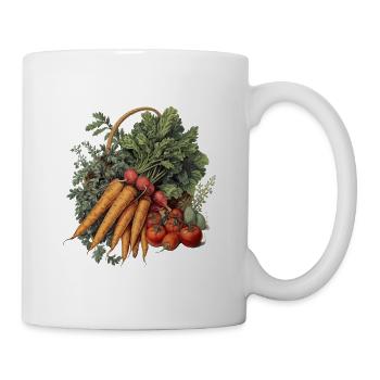 Gartenernte – Gemüsekorb Vintage - Tasse - Weiß - Rechts