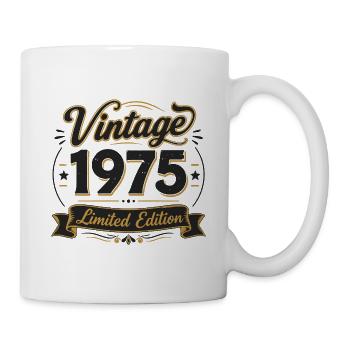 Vintage 1975 limitierte Ausgabe - Tasse - Weiß - Rechts