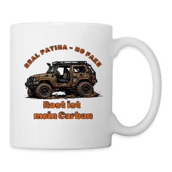 Offroad Rost ist mein Carbon 4x4 Patina - Tasse - Weiß - Rechts