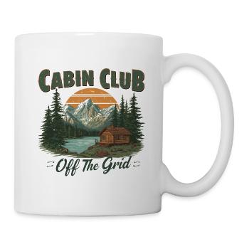 Cabin Club – Off The Grid - Tasse - Weiß - Rechts