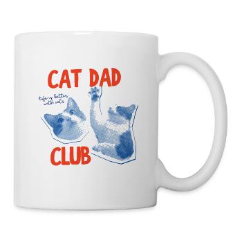 Katzen-Weihnachtsmann-Club - Tasse - Weiß - Rechts