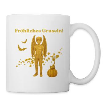 Goldener Vampir-Dämon Fröhliches Gruseln! - Tasse - Weiß - Rechts