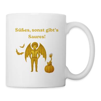 Süßes oder Saures Halloween Junger Vampir-Dämon  - Tasse - Weiß - Rechts