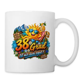 SZWENP - Tiroler Edition Alpenherz - 38°C Grad  - Tasse - Weiß - Rechts