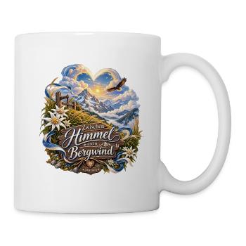 SZWENP - Tiroler Edition Alpenherz Himmel Bergwind - Tasse - Weiß - Rechts