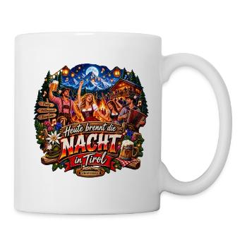 SZWENP - Tiroler Edition Alpenherz - Nacht brennt - Tasse - Weiß - Rechts