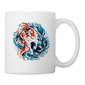 Koi Flow – Energie und Harmonie - Tasse - Weiß - Rechts