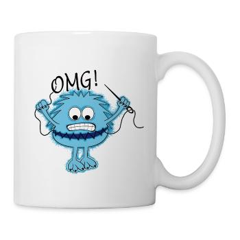 OMG Fluffy Monster - Tasse - Weiß - Rechts