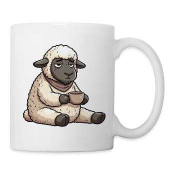 Schaf Schafe Schäfer Schafhalter Schafbock - Tasse - Weiß - Rechts