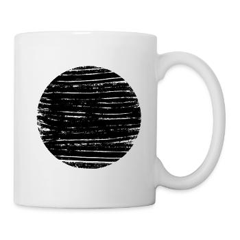 Schwarz graffiti Hintergrund  - Tasse - Weiß - Rechts