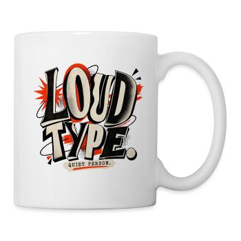 Introvert Typografie - Tasse - Weiß - Rechts