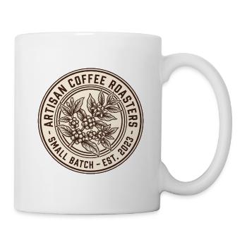 Artisan Coffee Roasters – Vintage Kaffeerösterei - Tasse - Weiß - Rechts