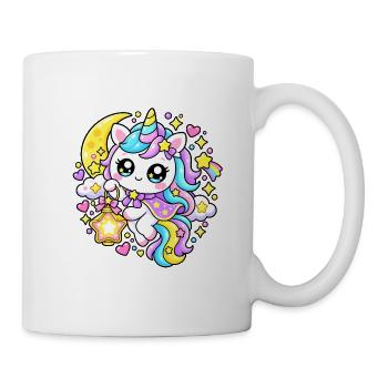 Astral Kawaii Pastell-Einhorn - Tasse - Weiß - Rechts