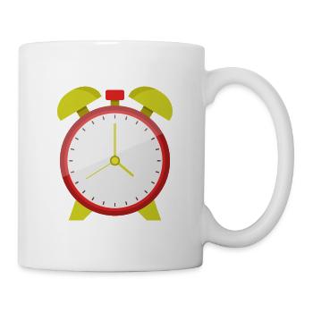 Wecker - Tasse - Weiß - Rechts