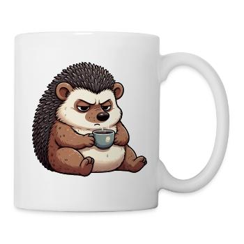 Igel Igelliebhaber Igelbesitzer Igelhalter Stachel - Tasse - Weiß - Rechts