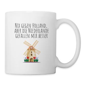 URLAUB HOLLAND, URLAUB NIEDERLANDE, FAN, ORANJE  - Tasse - Weiß - Rechts