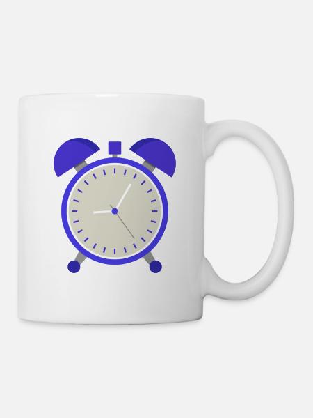 Wecker - Tasse - Weiß