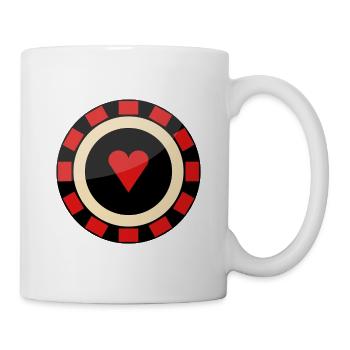Fischspoker - Tasse - Weiß - Rechts