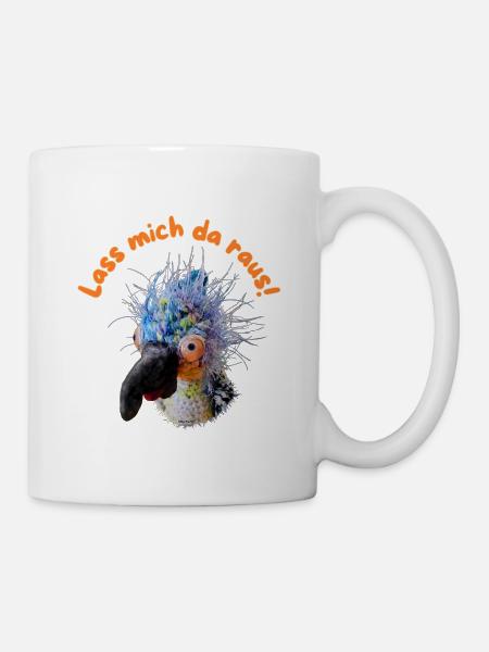 Krallo Kreisch™ kreischt: Lass mich da raus! - Tasse - Weiß