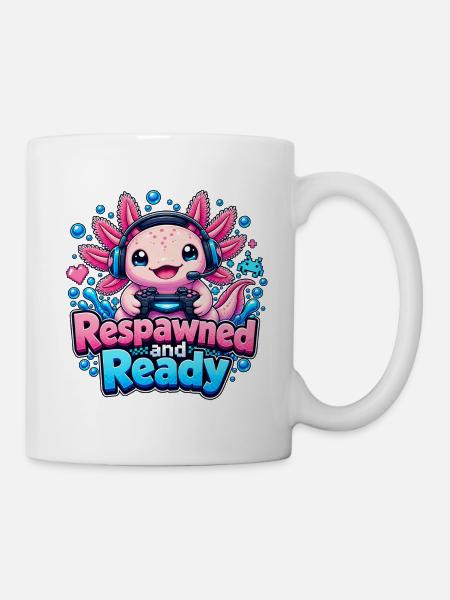 Respawned and Ready - Tasse - Weiß